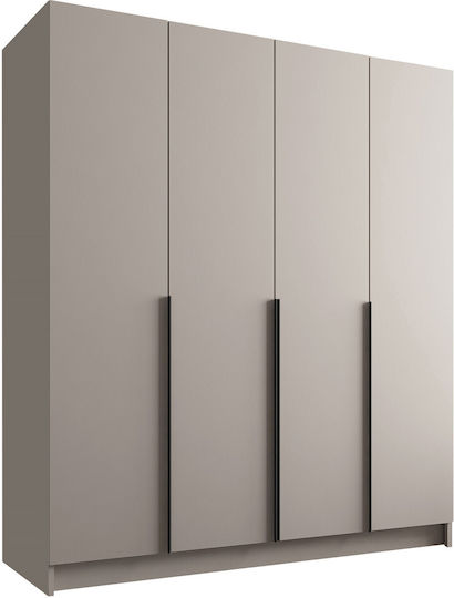 Santi Τετράφυλλη Ντουλάπα 200x58x215cm Gkri-mauro Santi Τετράφυλλη Ντουλάπα 200x58x215cm Gkri-mauro