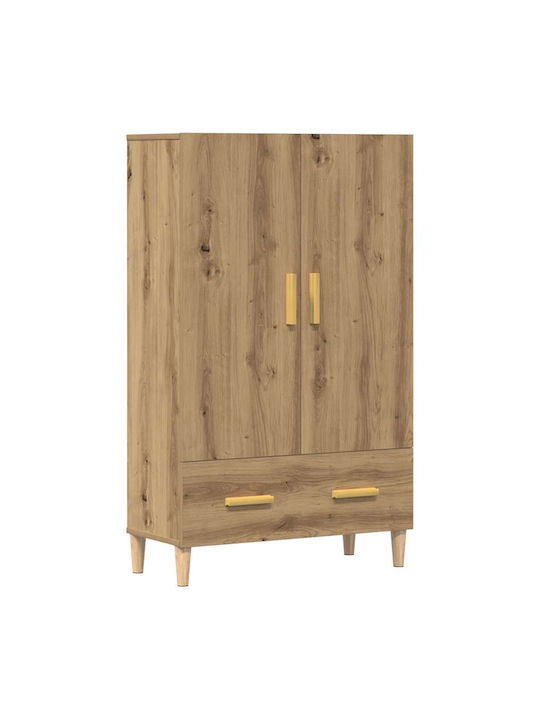 Double Door Wardrobe Oak 70x31x115cm