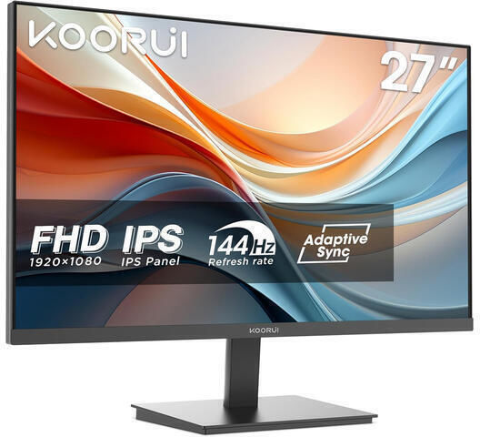 Koorui E2711K IPS HDR Gaming Monitor 27" FHD 1920x1080 144Hz with Response Time 5ms GTG