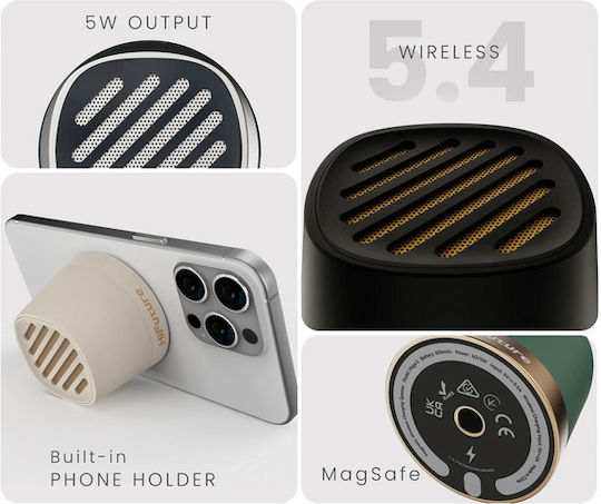 HiFuture Mega S Bluetooth Колона 5W с Живот на Батерията до 10 Часа Зелена