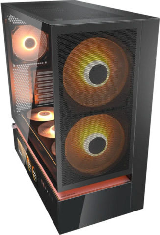 Cougar CFV235 Mesh Vision Gaming Midi Tower Computer Case with RGB Lighting Black