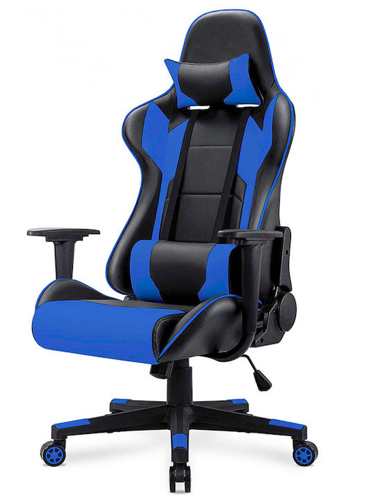 Gaming-XXL Καρέκλα Gaming Δερματίνης με Ρυθμιζόμενα Μπράτσα Μαύρο/Μπλε