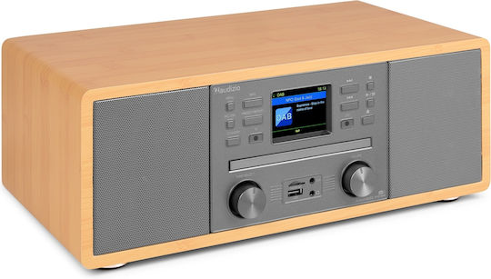 Audizio Ηχοσύστημα 2.0 Avola 102.291 με CD Player, WiFi και Bluetooth Καφέ