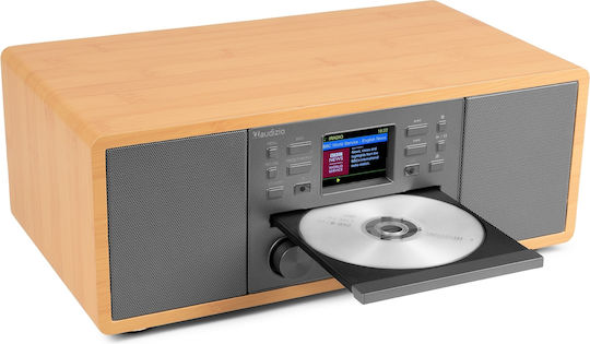 Audizio Ηχοσύστημα 2.0 Avola 102.291 με CD Player, WiFi και Bluetooth Καφέ