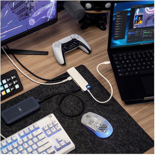 Hyper Hyperdrive Flex 5 Port Usb-c Hub Blue Hyper