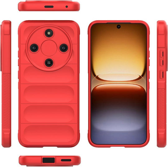 Back Cover Din Silicon Roșu (Honor Magic8 Lite, SKYDDAR INNOVATION)