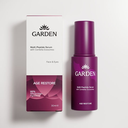 Garden Multi-Peptide Moisturizing Face & Eye Serum with Centella Asiatica & Peptides 30ml