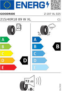 Goodride Runflat 215/40R18 89W XL Θερινό Λάστιχο για Επιβατικό Αυτοκίνητο