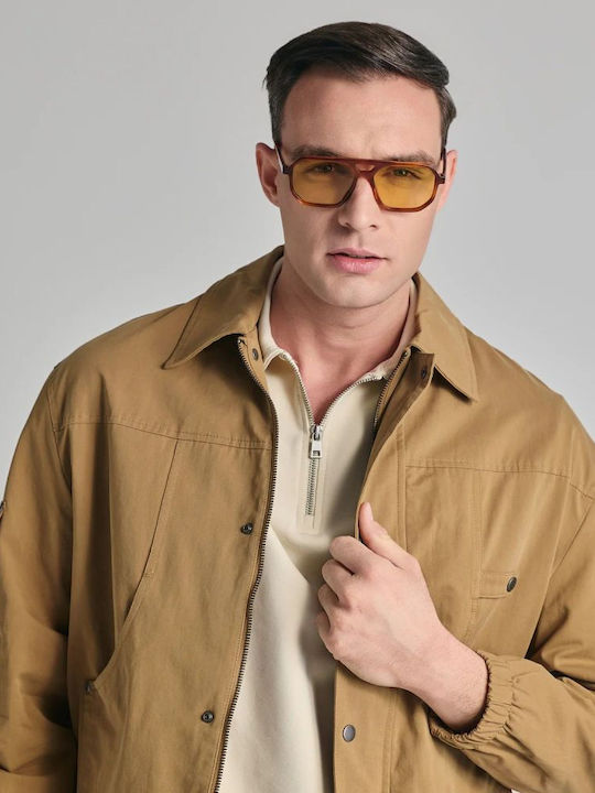 Faos Damenteil Sonnenbrille mit Orangefarbenem Rahmen und Orange Verlaufsfarbe Gläser KYTHNOS-1
