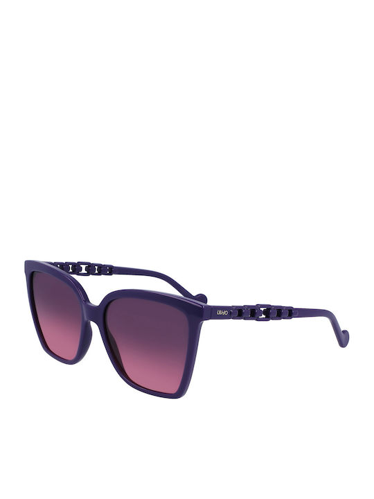 Liu Jo Purple Sunglasses With Frame Liu Jo Purple Sunglasses With Frame