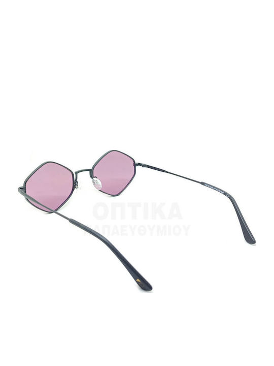 The Glass of Brixton Men's Sunglasses With Black Metallic Frame And Pink Lens BS287 00