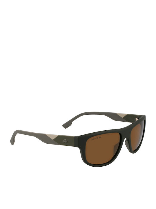 Lacoste Ochelari de Soare pentru Bărbați cu Ramă Maro și Lentilă Maro L6042S-275