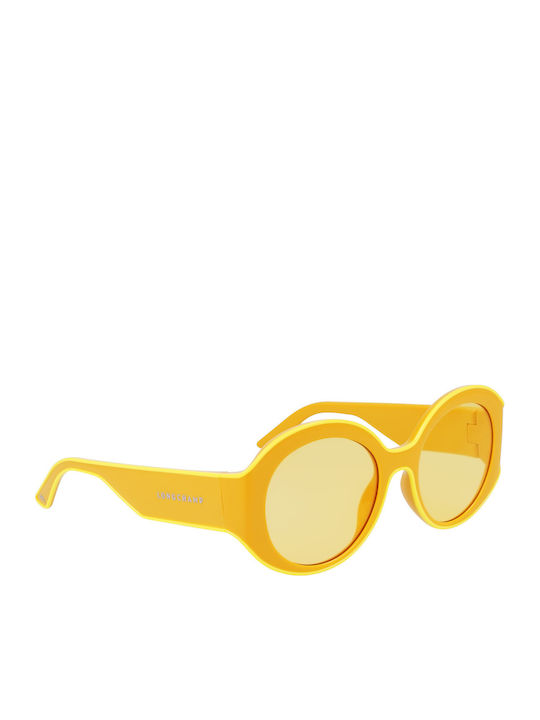Longchamp Woman Sunglasses with Yellow Frame and Yellow Lens LO758S 741