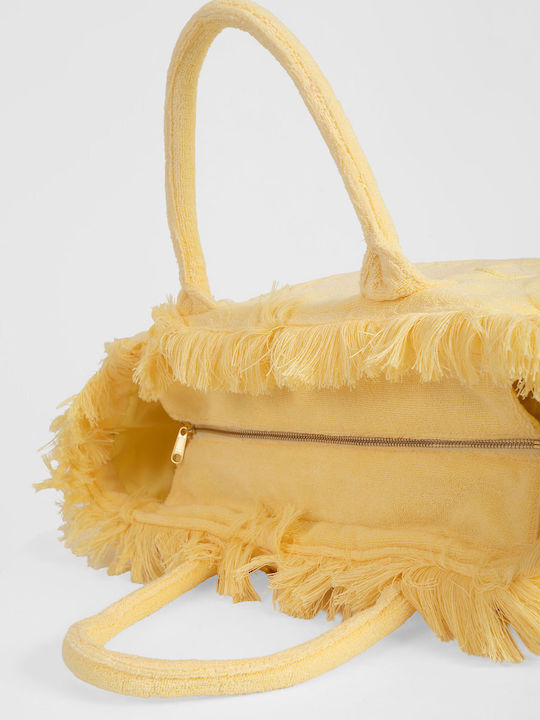 Vanity Stoff Damen Schulter Tasche Gelbe