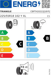 Triangle Runflat 225/55R18 102Y Θερινό Λάστιχο Αυτοκινήτου