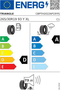 Triangle Runflat 265/30R19 93Y Лятна Автомобилна Гума