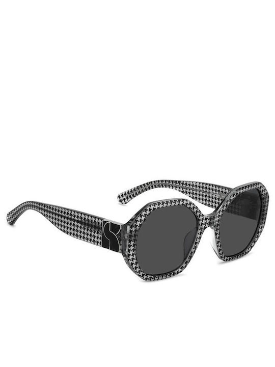 Kate Spade Ochelari De Soare Unisex Cu Ramă Neagră Din Plastic Și Lentile Negre KS-FLYNNIE/G/S-1EI