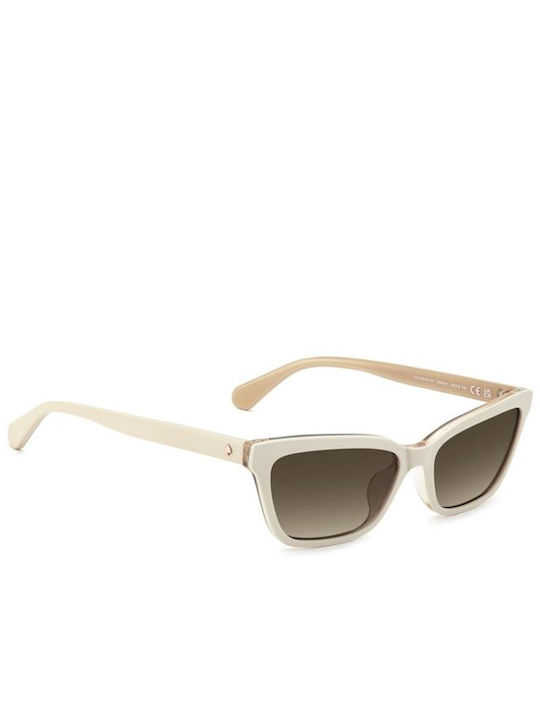 Kate Spade Unisex Ochelari De Soare Cu Ramă Bej Din Plastic Și Lentile Bej Degrade KS-AISHA-2/S-HAM