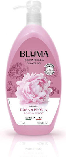 Gel de Duș cu Parfum de Trandafir și Bujor Bluma Rosa Peonia 1.2 L