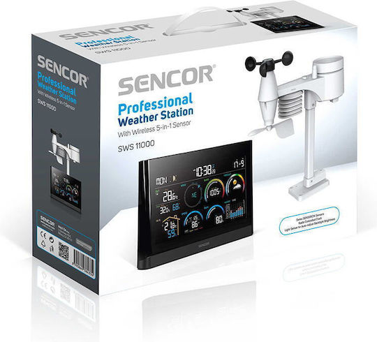 Sencor S-SWS11000 Ασύρματος Μετεωρολογικός Σταθμός Ψηφιακός Επιτραπέζιος