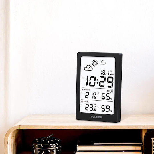 Sencor SWS 2300 B Kabelloser Wetterstation Digital Tischplatte