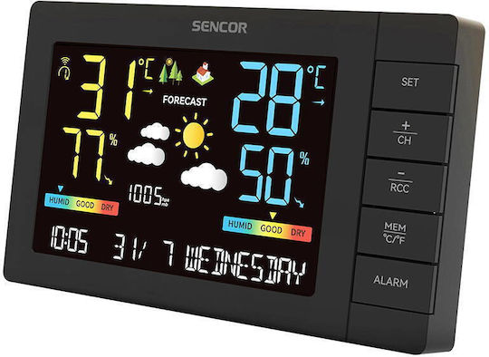 Sencor SWS 4440 Kabelloser Wetterstation Digital Tischplatte
