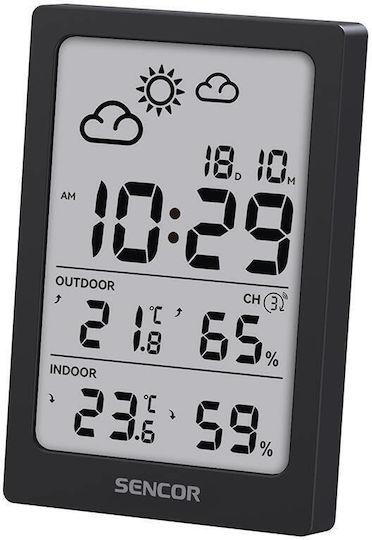 Sencor SWS 2300 B Kabelloser Wetterstation Digital Tischplatte