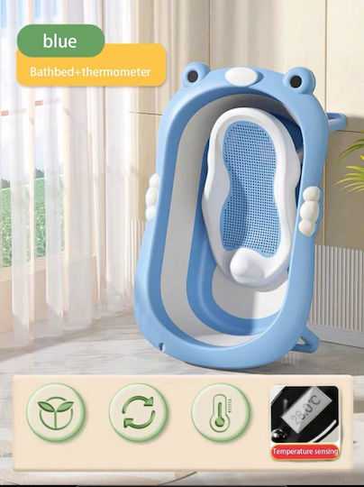 Little Mom Cadă Pliabilă pentru Bebe cu Termometru Albastră