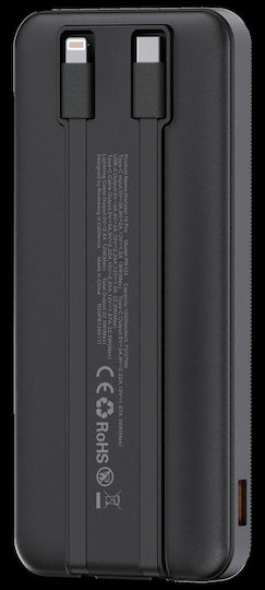Riversong Horizon 10 Pro Power Bank 10000mAh 22.5W με Θύρα USB-A και Θύρα USB-C Μαύρο