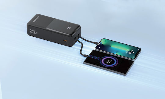 Riversong Horizon 30 Pro Power Bank 30000mAh 22.5W με Θύρα USB-A και Θύρα USB-C Μαύρο