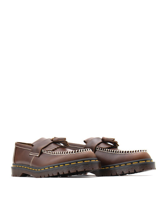Adrian Δερμάτινα Ανδρικά Loafers σε Μπορντό Χρώμα