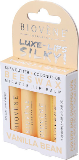 Lip Balsam Mit Bienenwachs Vanille – Samtiges Gefühl 4 Stücke