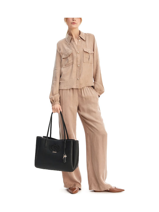 Isola Damen Tote Tasche Schwarz