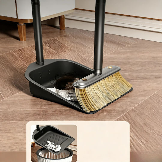 Set Mătură Metalică Cu Farăș 11 Cm Perii Tăioase Negre