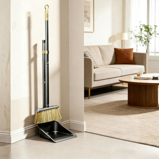 Set Mătură Metalică Cu Farăș 11 Cm Perii Tăioase Negre