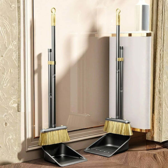 Set Mătură Metalică Cu Farăș 11 Cm Perii Tăioase Negre