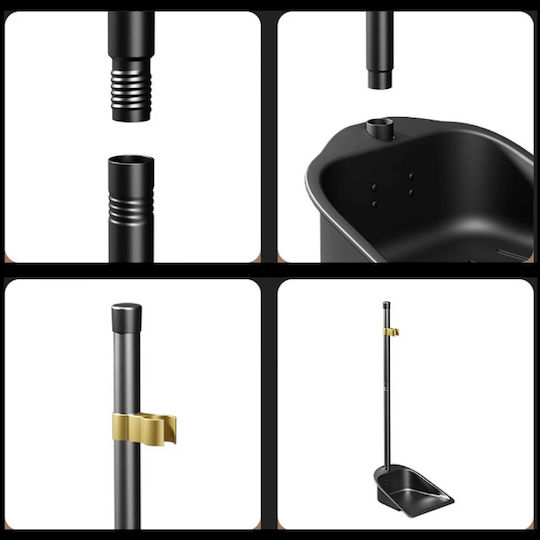 Set Mătură Metalică Cu Farăș 11 Cm Perii Tăioase Negre