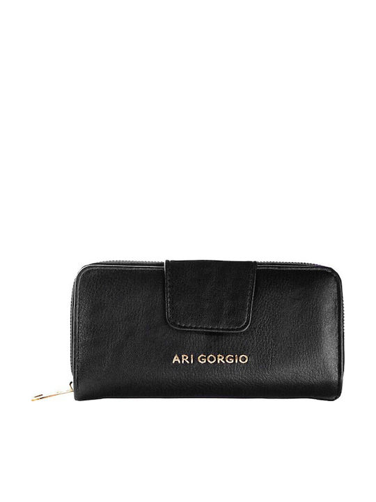 Leather Women's Wallet Black AG271-271-Black