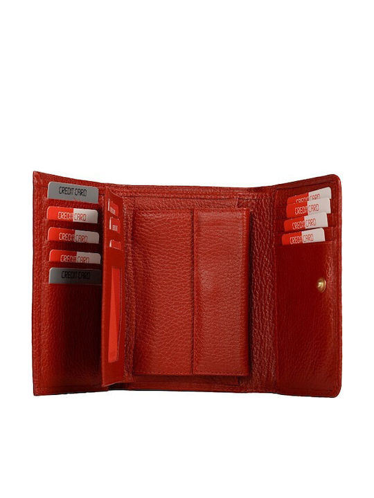 Leder Damenbrieftasche Rot AG283-283-Rot