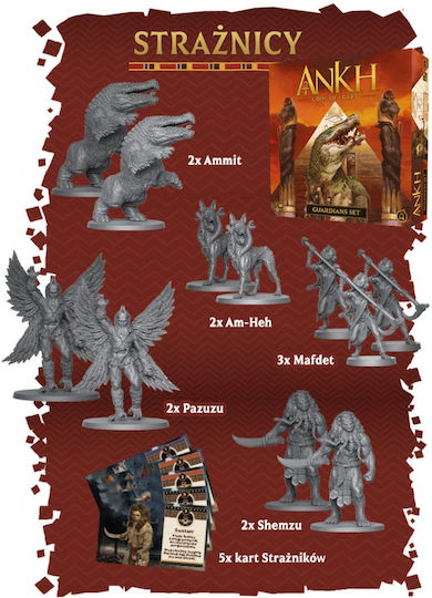 Game Expansion Gods of Egypt - Guardians Set for 2-5 Players 14+ Years Old (EN) Cool Mini Or Not