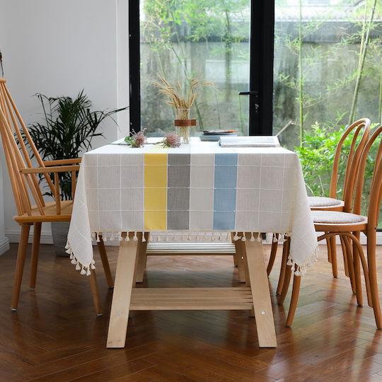 FRIPIA Покривка за маса Бежова 140x250 см FRIPIA Покривка за маса Бежова 140x250 см