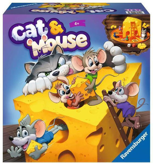 Board Game Cat and Mouse for 2-4 Players 4+ Years Old (RO) Ravensburger