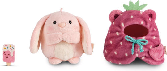 Nici Plush Bunny Pibu The Rabbit In Strawberry Costume 8 cm