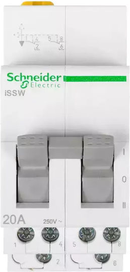 Schneider Electric Acti 9 iSSW 2-Poles General Use Panel Push Button Switch 250V 20A
