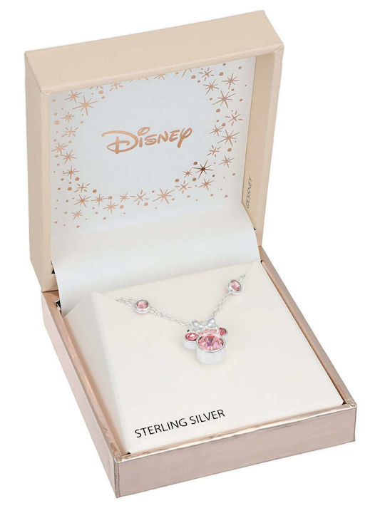 Disney Κολιέ από Ασήμι με Ζιργκόν