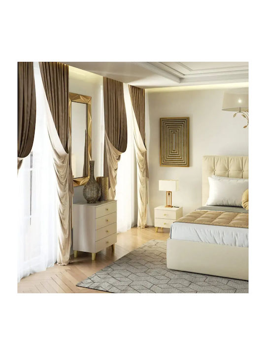 Comodă Dormitor Din Lemn cu 4 Sertare Cashmere 60x37x73 cm