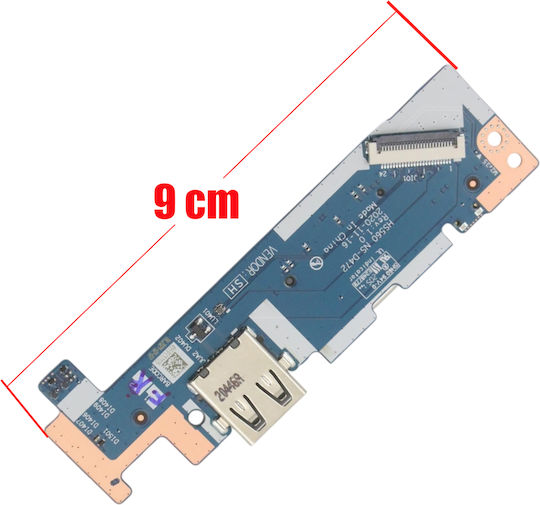 Πλακέτα Usb Usb Power Board & Sd Card Reader Laptop Lenovo Ideapad 3-15itl6 82h8 5c50s25174 Hs560 Ns-d472 Intel Models Κωδ.1-brd313