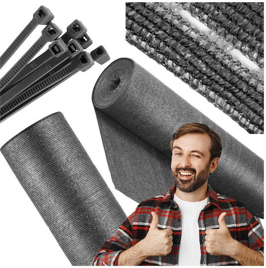 Sersimo Netz- und Schattengewebe Grau in Rolle 1,7x2m 185g/m²