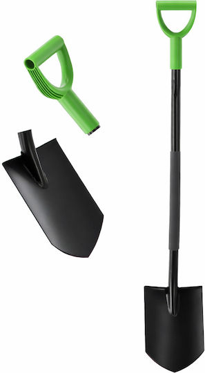 Garden Shovel Sharp Blade 120 Cm Fiberglass Handle D-grip Black Green