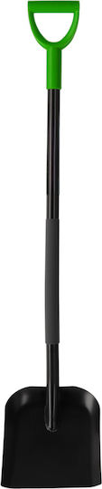 Lopată de Nisip Lamă Lată Mâner Tip D Oțel Acoperit cu Pulbere Mâner 120 Cm Verde Negru
